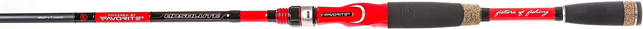 Favorite Absolute Spinning and Casting Rods, Premium IM24T Carbon Blanks featuring Multi Layer Structure and Fuji SiC Guides