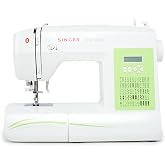 Singer Sew Mate 5400 Handy Sewing Machine Including 60 Built-in Stitches, 4 Fully Built-in 1-Step Buttonhole, Automatic Needle Threader &amp; Automatic Tension, Help to get Started in No time, White