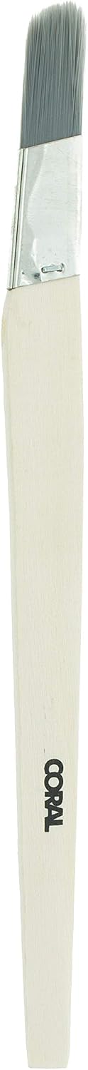Coral 33473 Precision Angled Lining Fitch Paint Brush with Platinum Easy Clean Filaments 0.75 inch, Beige, Silver - Image 3