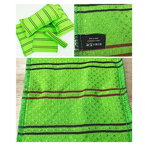 Songwol Korean Exfoliating Mitt Body Scrub Washcloth Green Large 10 Pcs