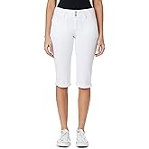 WallFlower Womens Luscious Curvy 17" Capri Mid-Rise Insta Stretch Juniors (Standard and Plus)