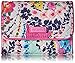Vera Bradley Women's Cotton Riley Compact Wallet With RFID Protection, Wildflower Paisley, One Size