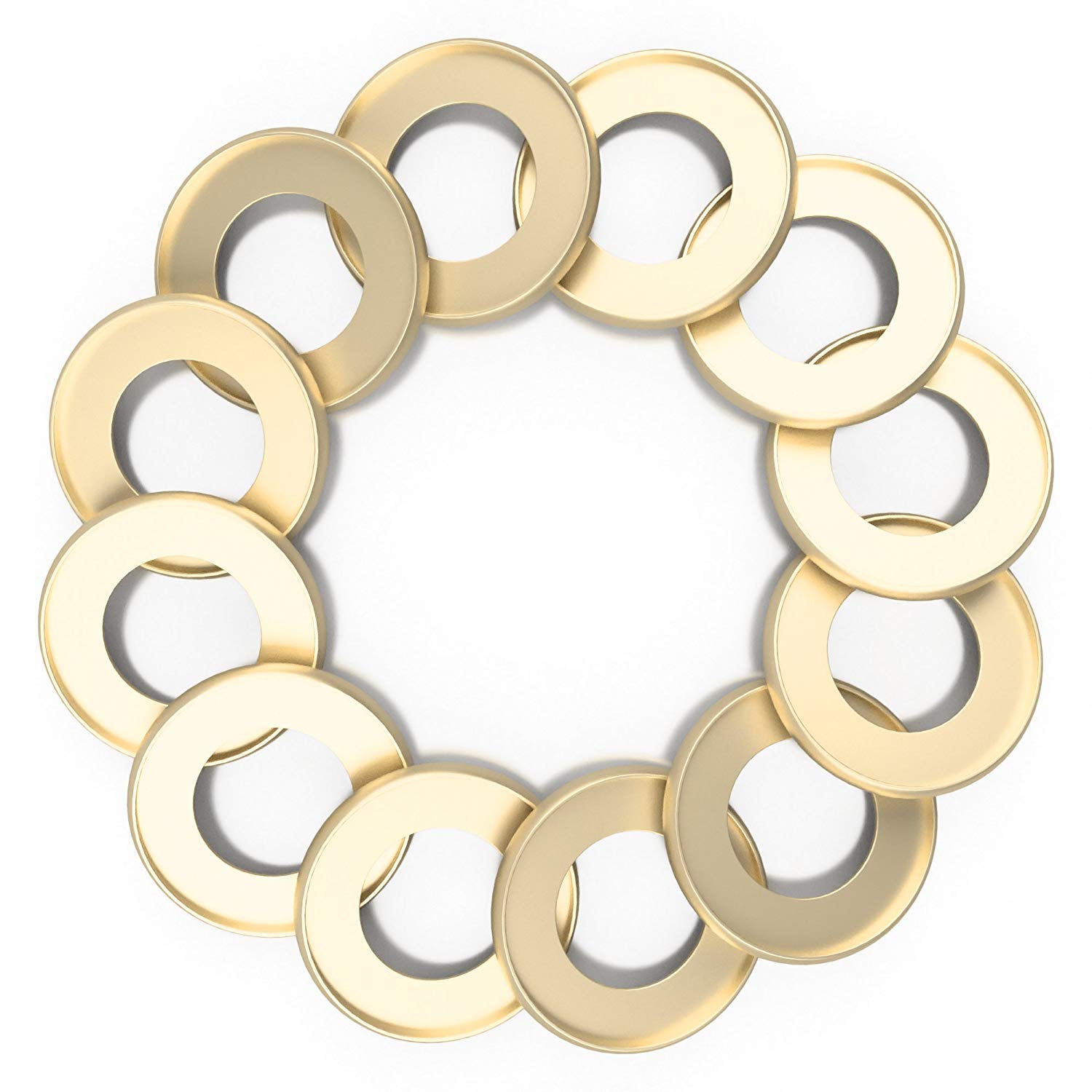 Discagenda Aluminum Disc-Binding Discs (Gold, 42mm 1.65in Set of 12)