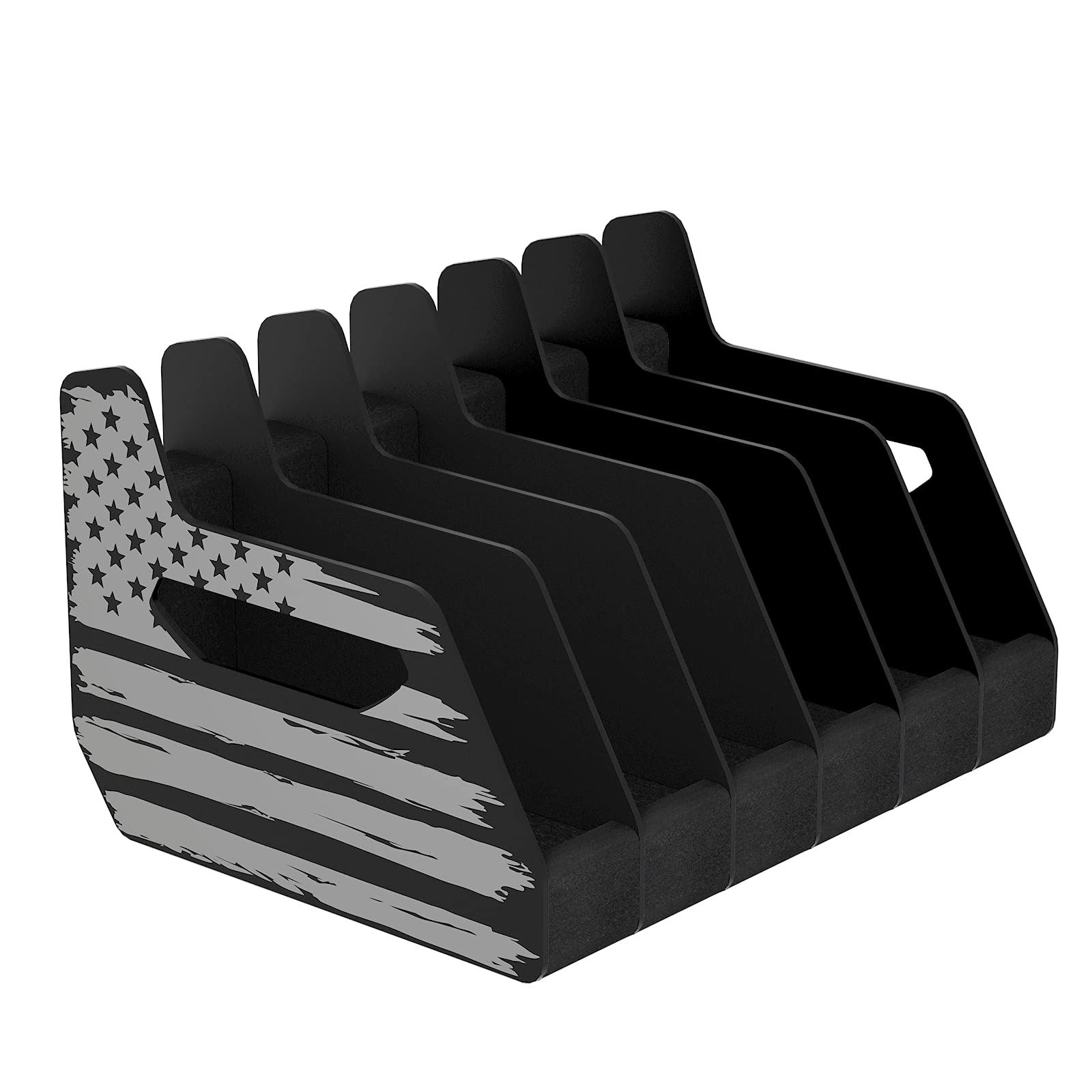 Photo 1 of BSTTEK 6X Standard Pistol Rack, Revolver Holder for Gun Safe Cabinet Storage, Handgun Stand Organizer Accessories with Moisture&Scratch Resistance Function