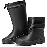 DREAM PAIRS Kids Rain Boots Boys Girls Lightweight Boots Waterproof Easy-on Outdoor Playing Rain Boot Unisex-Child