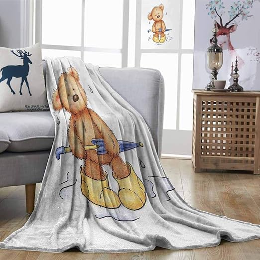 Amazon Com Zmstroy Microfiber All Season Blanket Bear Teddy Bear