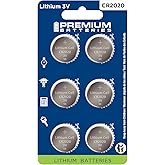 Premium CR2020 Lithium 3V Coin Cell - Japanese Engineered High Capacity Batteries (6 Pack)