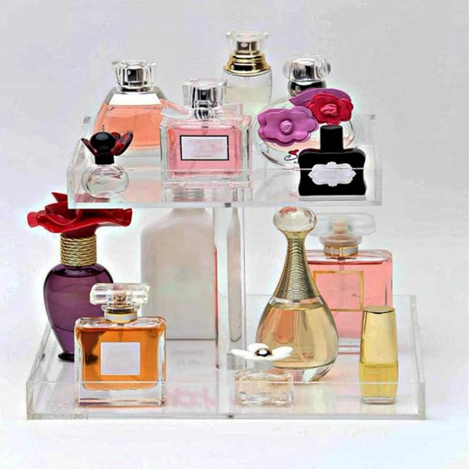 Perfume Organizer Display Tray Acrylic Handmade Large Vanity Trays