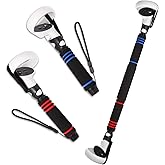 VR Game Handle Attachments for Oculus/Meta Quest 2 Handles,2 in 1 Upgraded Multipurpose VR Dual/Long Stick Handle Extension Grips for Quest 2 Controllers Playing BeatSaber Games
