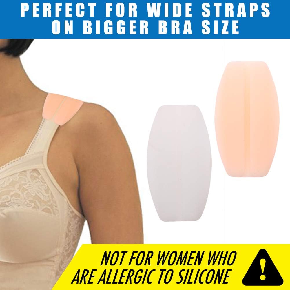 CapsA 2 Pairs Silicone Bra Strap Cushions Holder NonSlip Comfort