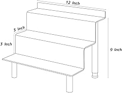 Grarry Tiered Display Stand Shelf, 12” Perfume