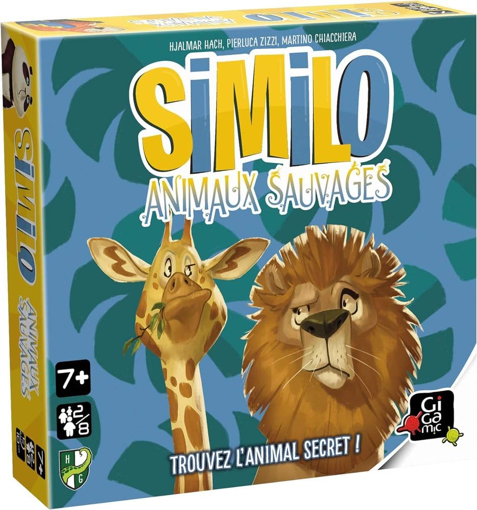 Gigamic - SIMILO Wild Animals - Cooperative deduction game for the whole family - From 7 years old.