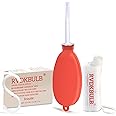 RVDKBULB Compact Silicone Douche Kit, Pocket Size - Reusable Travel Douche Bag, 24 Fl Oz Capacity, Red
