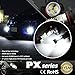 JDM ASTAR Bright White PX Chips 9006 LED Fog Light Bulbs with Projector