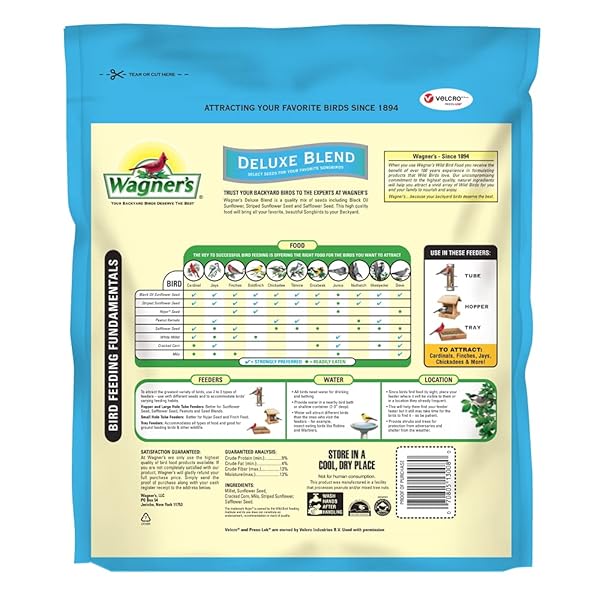 WAGNER’S 13008 DELUXE WILD BIRD FOOD, 10 LB BAG