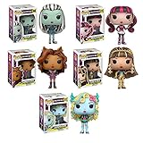 Pop!: Monster High Frankie Stein, Clawdeen Wolf, Draculaura, Cleo de Nile and Lagoona Blue Vinyl Figures! Set of 5