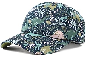 Zsedrut Dinosaur Toddler Baseball Cap Summer Kids Ball Caps Waterproof Quick-Dry Trucker Hat Boys Girls 2-6Y