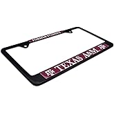 Black Metal License Plate Frame - Second Generation - Alumni Version (Texas A&M)