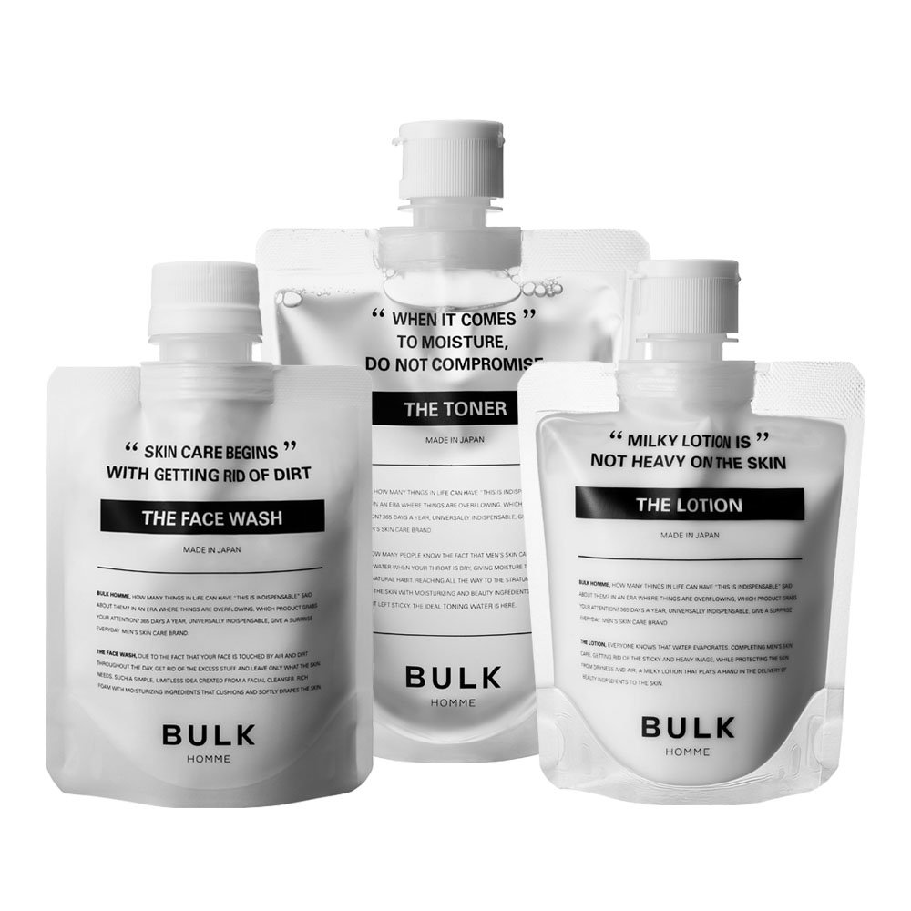 BULK HOMME THE FACE WASH, TONER, LOTION set for Men Made in Japan 4589917790014 eBay