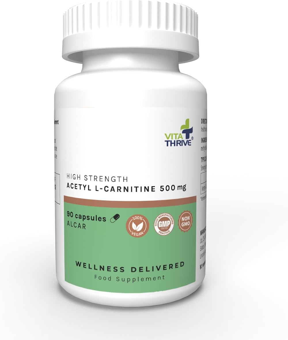 Vita Thrive Acetyl L Carnitine 500mg 90 Capsules VitaThrive