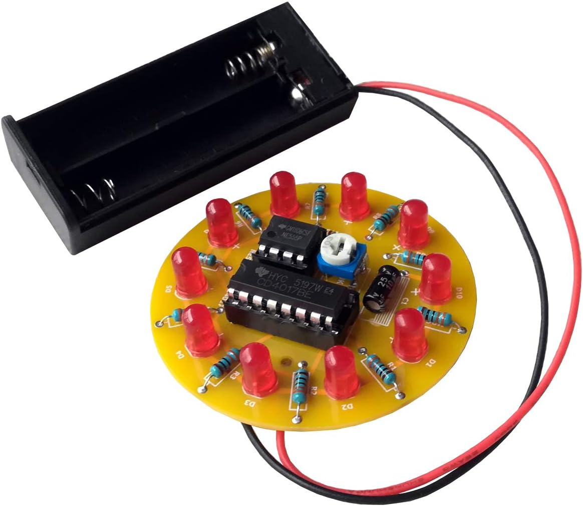 iCubeSmart Spinning LED Diy Electronics Kit Soldering Projects For Kids