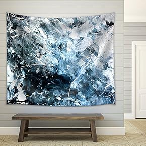 Abstract Acrylic Painted Texture Background - Fabric Wall Tapestry Home Decor - 51x60 inches