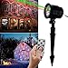 Christmas Lights , Automatically Outdoor Waterproof Star Fairy Shower Magic Light Projection with Remote Control Red and Green Lighting Slide Show For Xmas, Halloween, Holiday Decoration