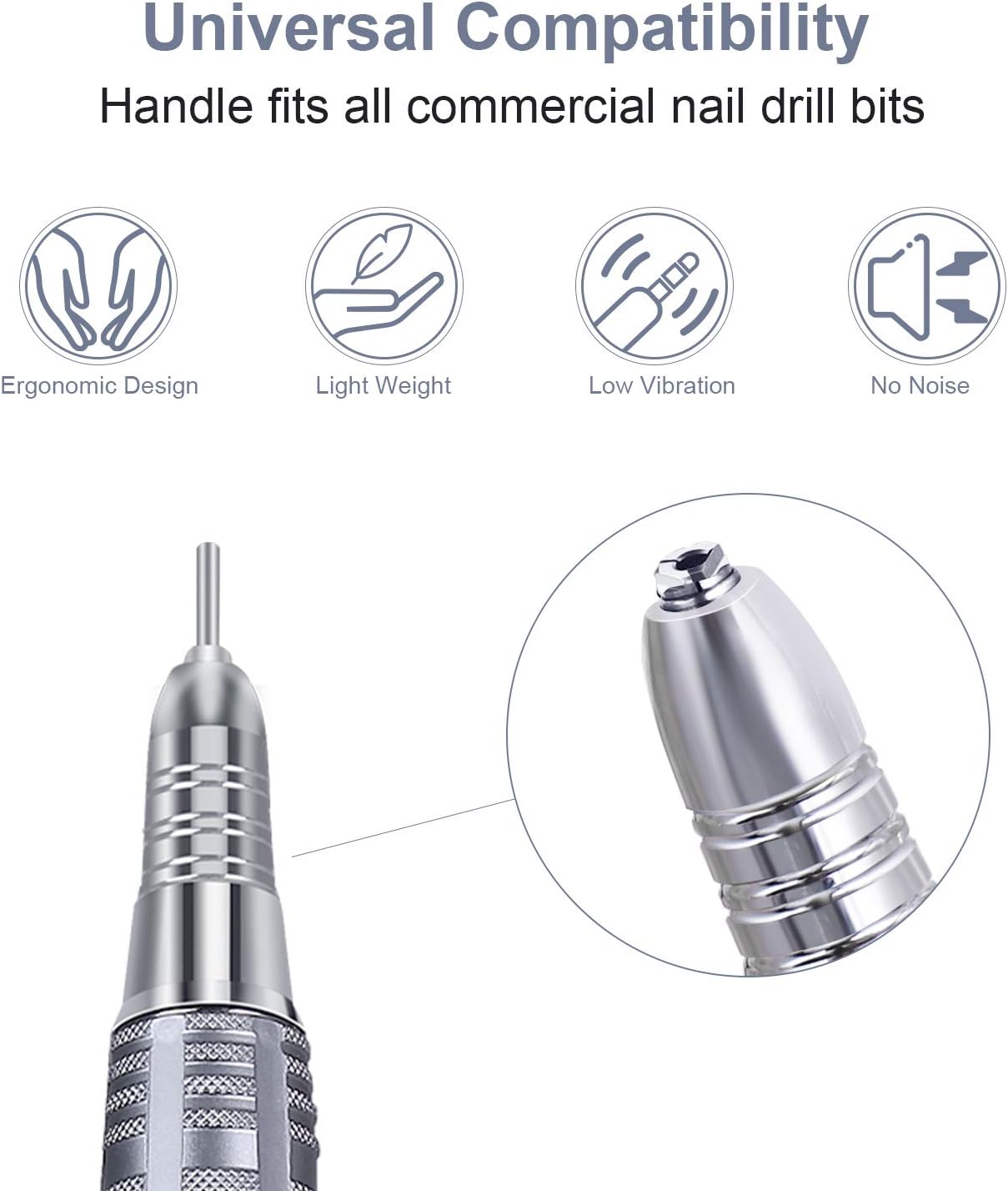 Electric Nail Files, JCMASTER® TouchPro+ Nail Drill Professional E File Kit, Touch Control, LED Display - Image 5