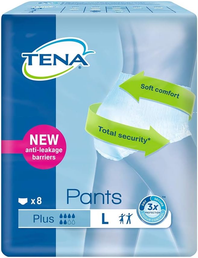 Tena Pants Plus Large 8'S, Bianco - Image 3