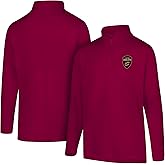 Ultra Game NBA Mens NBA Official Quarter Zip Long Sleeve Pullover T-Shirt