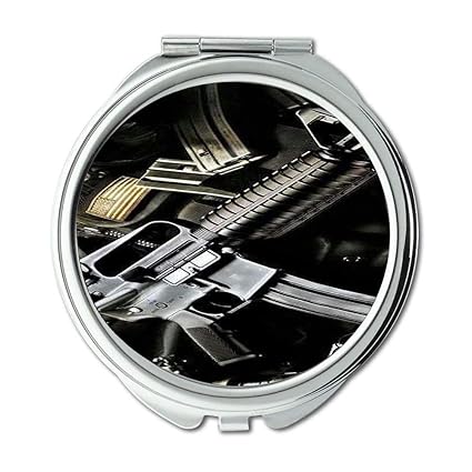 Yanteng Spiegel, Compact Mirror, Pistolenfernrohr, Round Mirror, Tapetenpistole, Taschenspiegel, tragbarer Spiegel