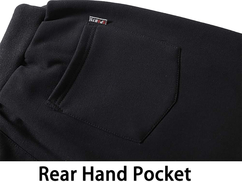 FASKUNOIE Men's Elastic Joggers Open Bottom Running Pants Comfortable Casual Trousers with Zipper Pockets: Clothing