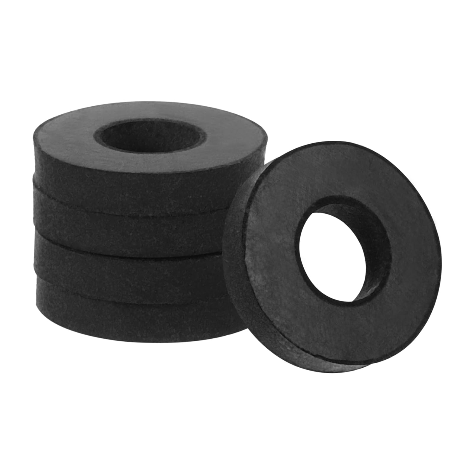 PATIKIL Flat Rubber Washers, 60Pcs 5/8 Inch OD x 1/4 Inch ID x 1/8 Inch Thickness Multi Purpose Spacer Rubber Bushings Anti Vibration Washers for Bolts Screws Home Car Appliances