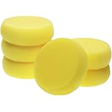 Penta Angel Round Sponges 6pcs 3inch Yellow Painting Sponges Synthetic Artist Sponges Watercolors Sponges for Art & Craft Pot