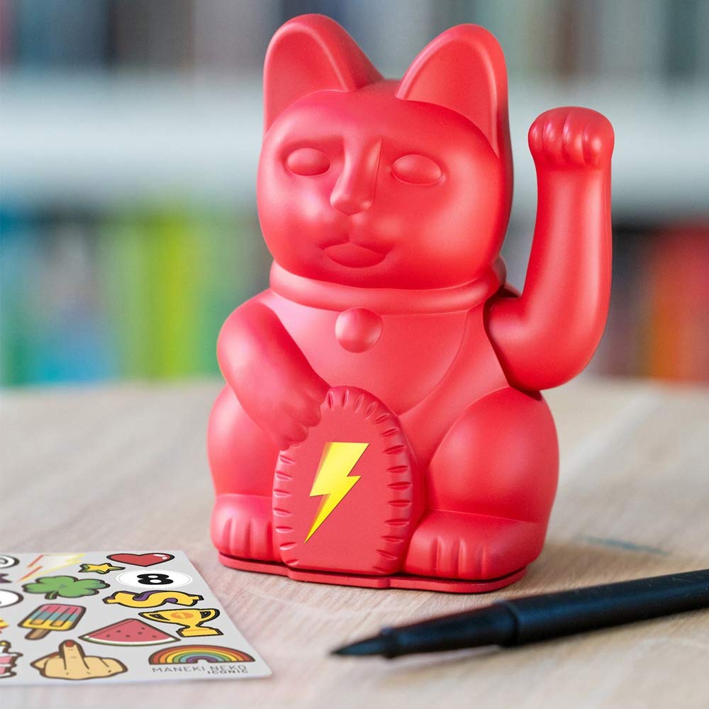 DONKEY Iconic Cat Waving Cat Red