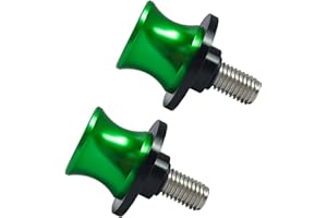 JCSUMRID 2pcs M10 X1.5 Motorcycle Swing Arm Spools Sliders CNC 10mm Swingarm Stand Screw Replacement for Kawasaki Ninja 300 250 VULCAN S 650 900 Z750 ER-6F ER-6N Versys 1000 650 ZX-10R ZX-12R(Green)