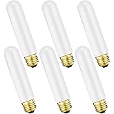 Leools T10 Led Frosted Bulb,e26 Dimmable Tubular LED Light Bulb, 8W Equal 60 watt Light Bulb 3000K Soft White,CRI90+,600LM,E2