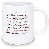 Valentines Day Gifts For Her Wife Mug I Love You Gifts for Him Romantic Gift For Her Ideas Couple Gift for Her from Boyfriend Husband Valentines Day Christmas Birthday Presents for Girlfriend Wife