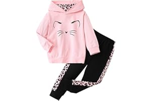 Axumity Toddler Baby Girls Clothes Long-sleeve Tie Dye Hoodie Sweatshirt Pants Hooded Outfit Set