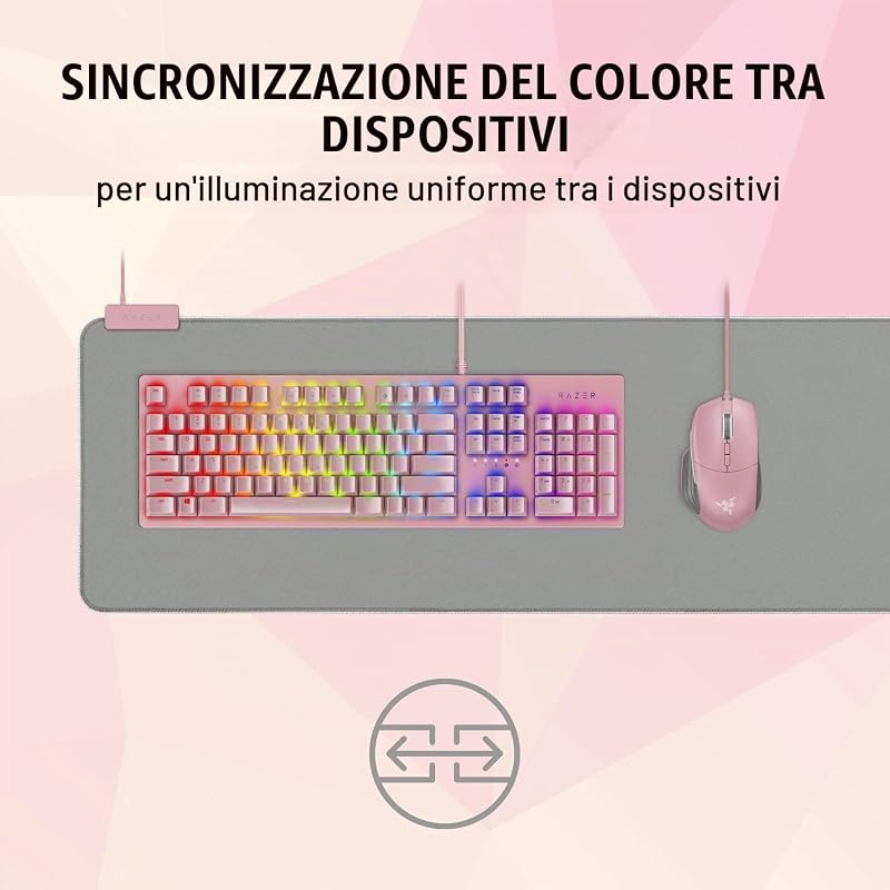 Goliathus Estesa Chroma Tappetino per Il Mouse, Quartz (Rosa)