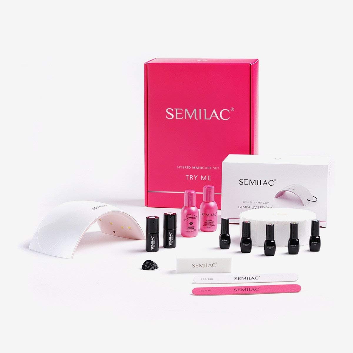Semilac Individual Starter Kit UV LED Lamp 24W Hybrid Manicure