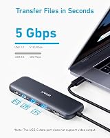 Anker USB C Hub 5-in-1 HDMI 4K USB C PD 85W, 2x USB A 3.0 5Gbps Data view 4