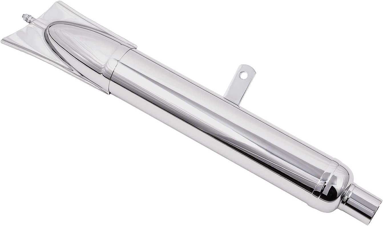 Exhaust three Dovetail with Bracket Chromed top for RT125 / 0