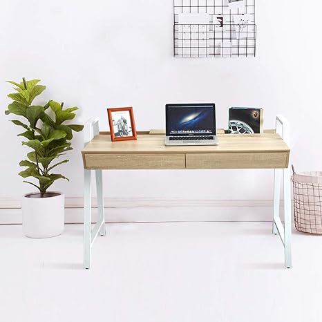 Amazon Com Livebest Wood Computer Desk With Drawers For Small