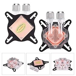 ASHATA GPU Water Block Water Cooling Cooler Acrylic