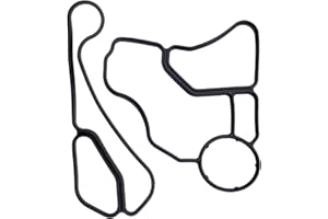 Hoypeyfiy Oil Filter Housing Cooler Seal Gasket Kit 11427525335 11428637820 Replacement for BMW E60 E70 E90 E91