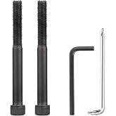 SINOLUXE Alloy Steel Arm Bolts for Herman Miller Aeron Chair Replacement Kit, with Hexagon Spanner - 2 Pack(Black)
