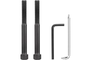 SINOLUXE Alloy Steel Arm Bolts for Herman Miller Aeron Chair Replacement Kit, with Hexagon Spanner - 2 Pack(Black)