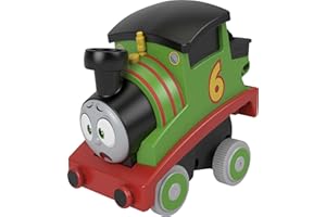 Thomas & Friends Toddler Toy Train Press ‘n Go Stunt Percy Engine for Racing Pretend Play Preschool Kids Ages 2+ Years