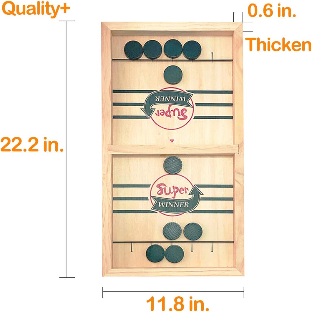 Fast Sling Puck Game ,Slingshot Games Toy,Paced Winner Board Games Toys for Kids & Adults Large Size: Toys & Games